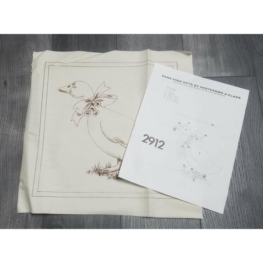 #2912 Country Goose Pillow Cover - Tri-Chem Picture to Paint